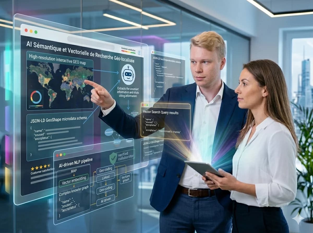 Illustration comment structurer une page GEO